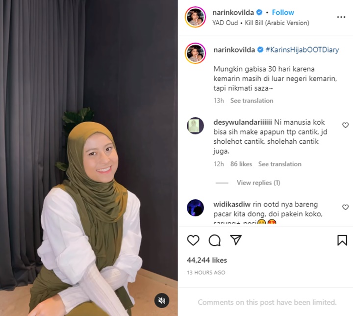 Awkarin Tertutup Pakai Hijab, Jonathan Alden Auto Ditodong Tampil dengan Baju Koko