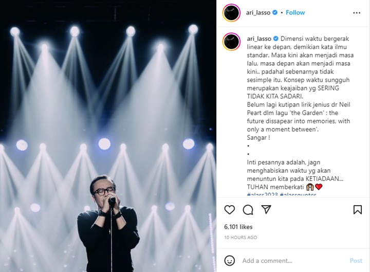 Ari Lasso Tulis Pesan Sarat Makna Malah Bikin Pusing Diri Sendiri