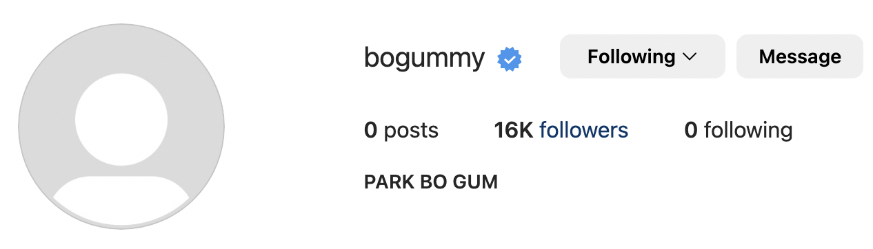 Tak Lagi Digembok, Park Bo Gum Resmi Go Publik Gabung Instagram