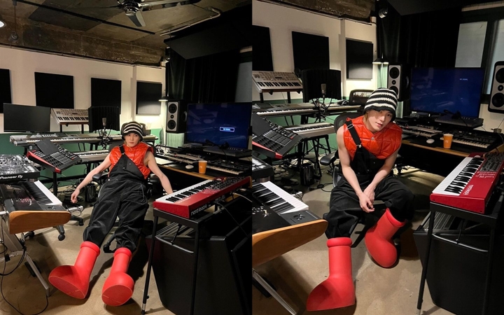 Taeyong NCT 127 Ikut Tren Viral, Pakai Sepatu Astro Boy Tapi Nyopotnya Penuh Perjuangan