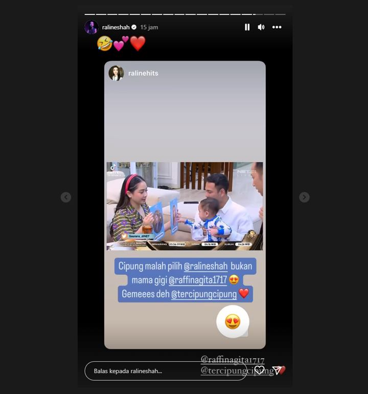 Rayyanza Pilih Foto Raline Shah Ketimbang Nagita Slavina Direspons Gemas