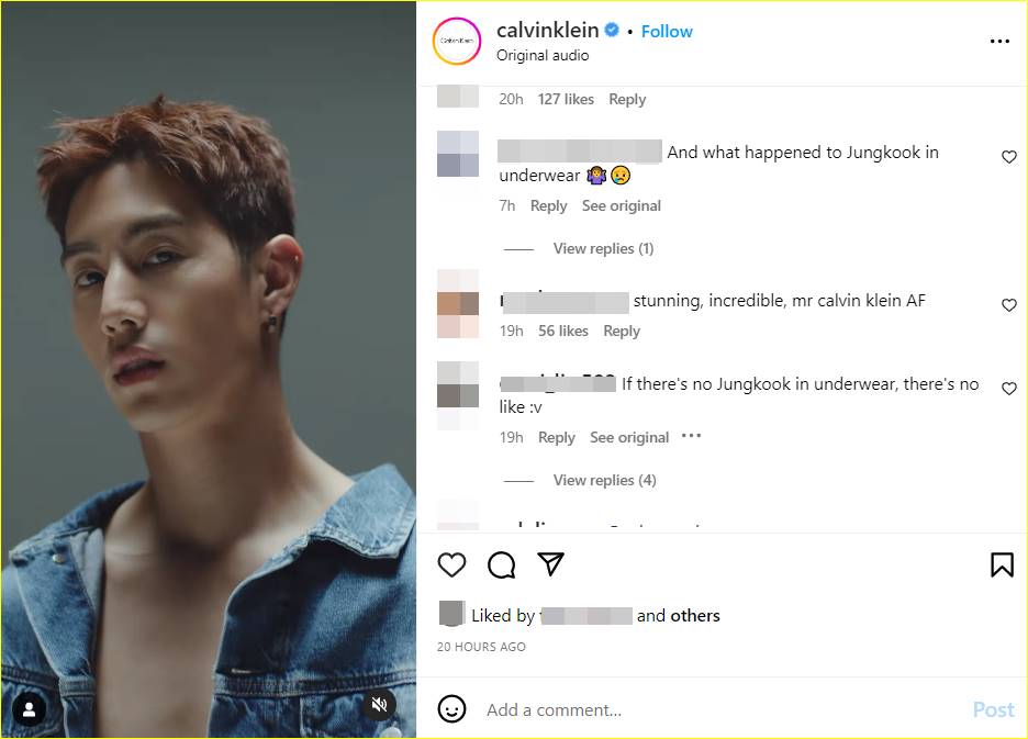 kampanye Calvin Klein Mark Tuan GOT7 mendapatkan komentar menyinggung Jungkook BTS