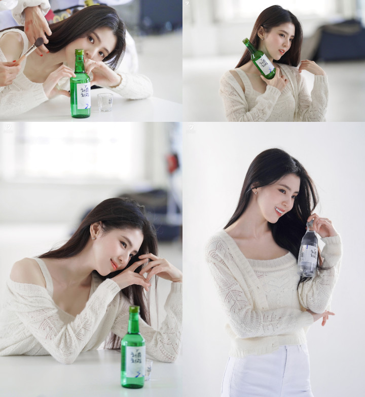 Foto-foto BTS Han So Hee untuk Iklan Soju Beredar, Cantiknya Sampai Bikin Netizen Heran
