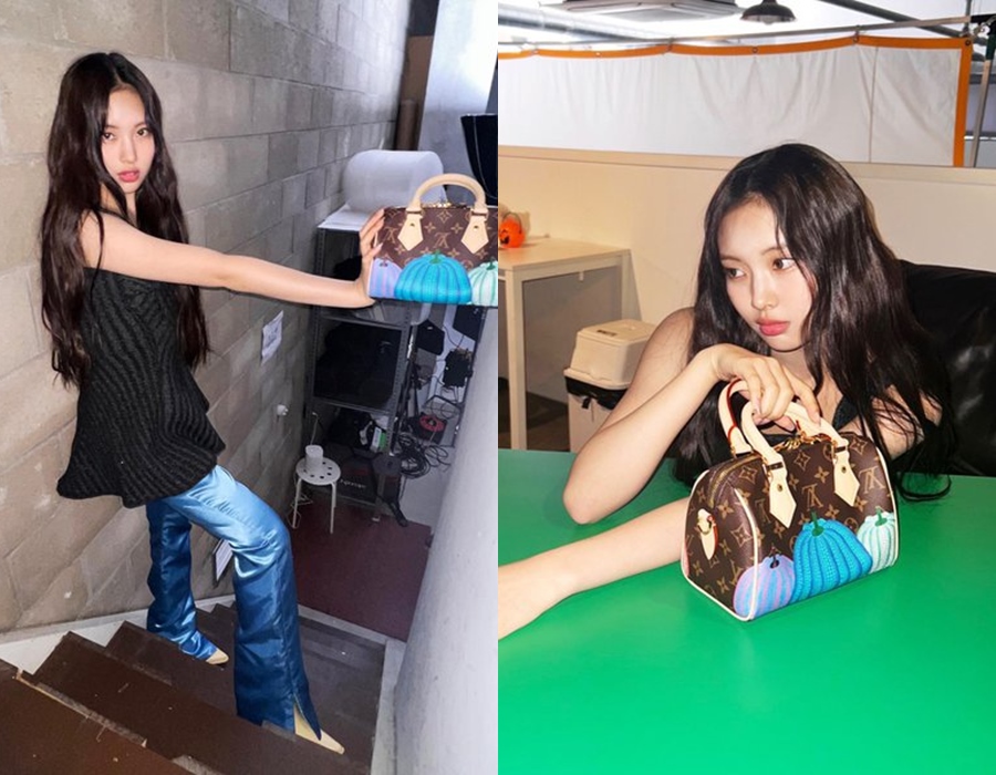 Menawan dengan Rambut Bergelombang dan Tenteng Tas LV, Visual Hyein NewJeans Tuai Sorotan