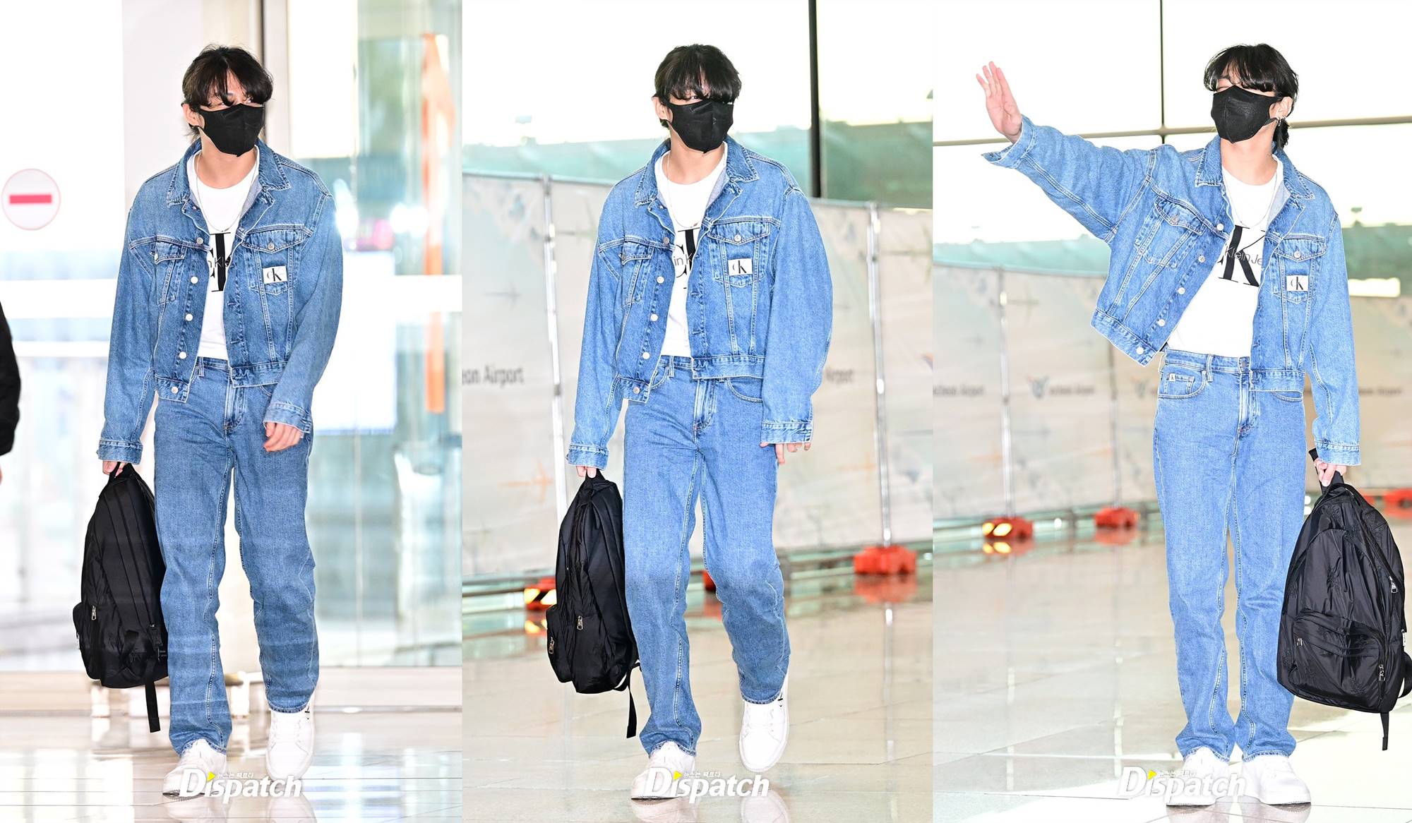 fashion airport baru Jungkook BTS menuju LA