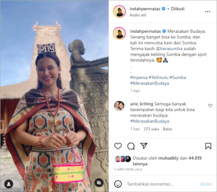 Fadly Faisal Uyel-Uyel Rayyanza, Indah Permatasari Pakai Baju Adat Sumba Bareng Suami - Topik Pagi