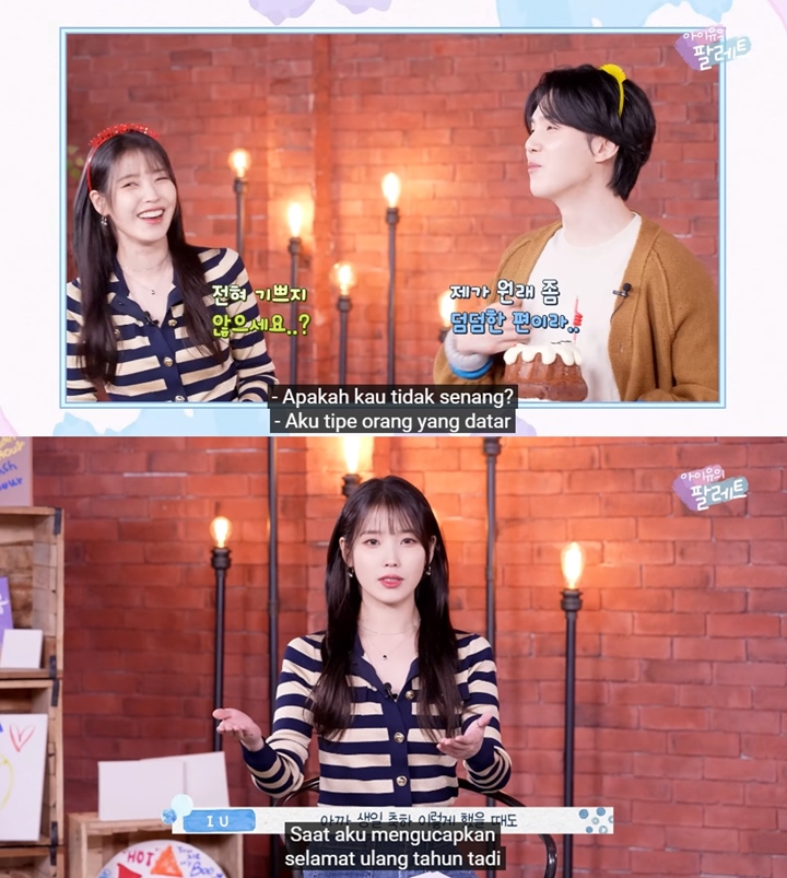 IU Protes Suga Kelihatan Gak Senang Saat Diucapin Selamat Ultah