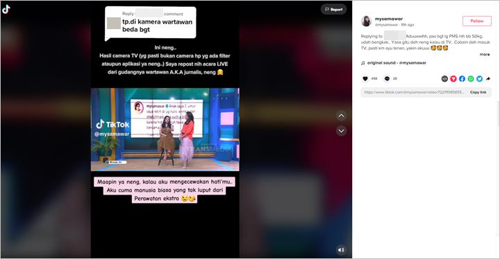 Disebut Terlihat Beda di Kamera Wartawan, Mawar AFI Hempas Nyinyiran Lewat Jawaban Telak