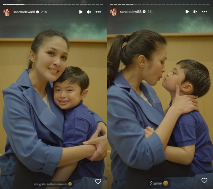 Sandra Dewi Omeli Putra Sulung Sampai Nangis, Momen Baikan Sweet Banget