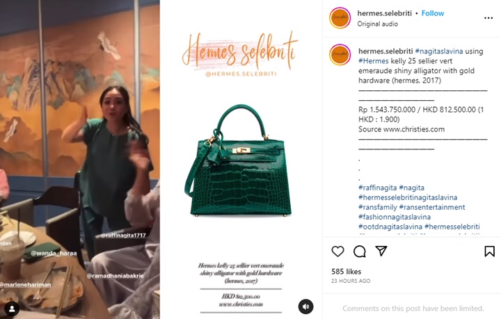 Adu Gaya Syahrini dan Nagita Slavina Kembaran Tas Seharga Rp1,5 M, Siapa Lebih Kece?