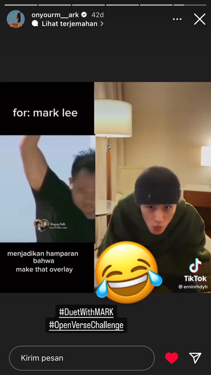 Ngabrut, Mark Lee NCT Debutkan \'Konsonan Langit\' Vicky Prasetyo di InstaStory