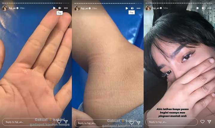 Niat Ngonten, Fuji An Malah Babak Belur Hingga Nyaris Pingsan Saat Olahraga