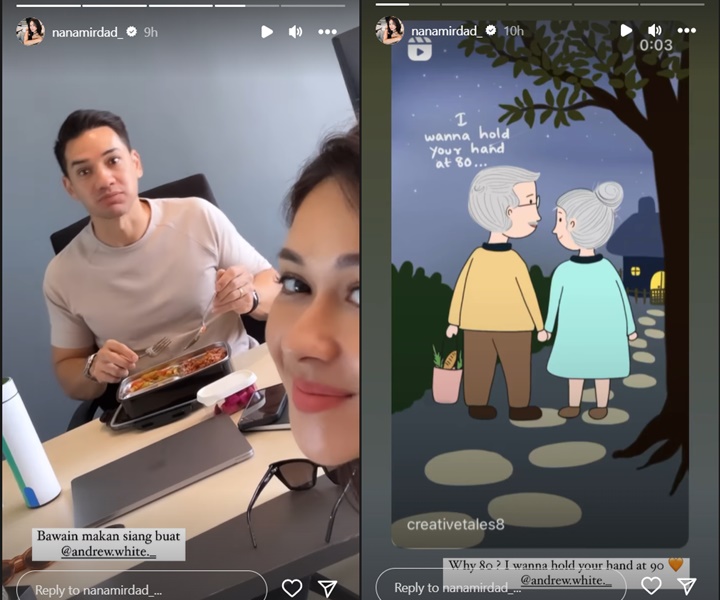 Hampir 17 Tahun Menikah, Nana Mirdad Masih So Sweet Antar Bekal Untuk Andrew White
