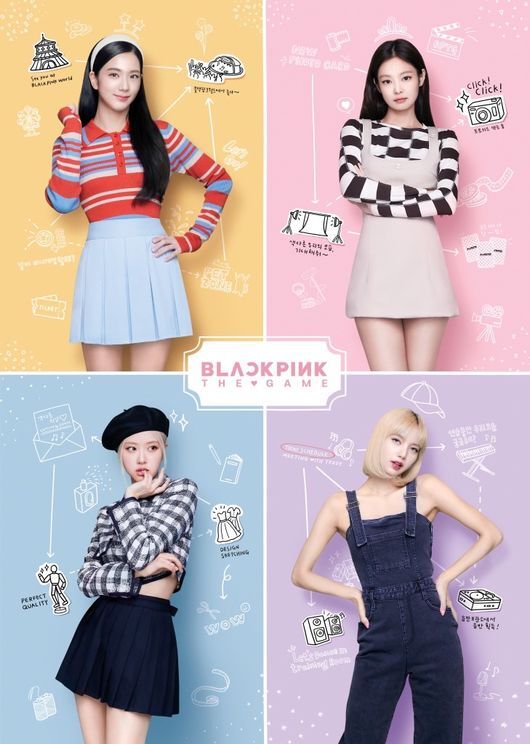 Jisoo Dkk Tampil Menggemaskan di Poster \'BLACKPINK: The Game\'