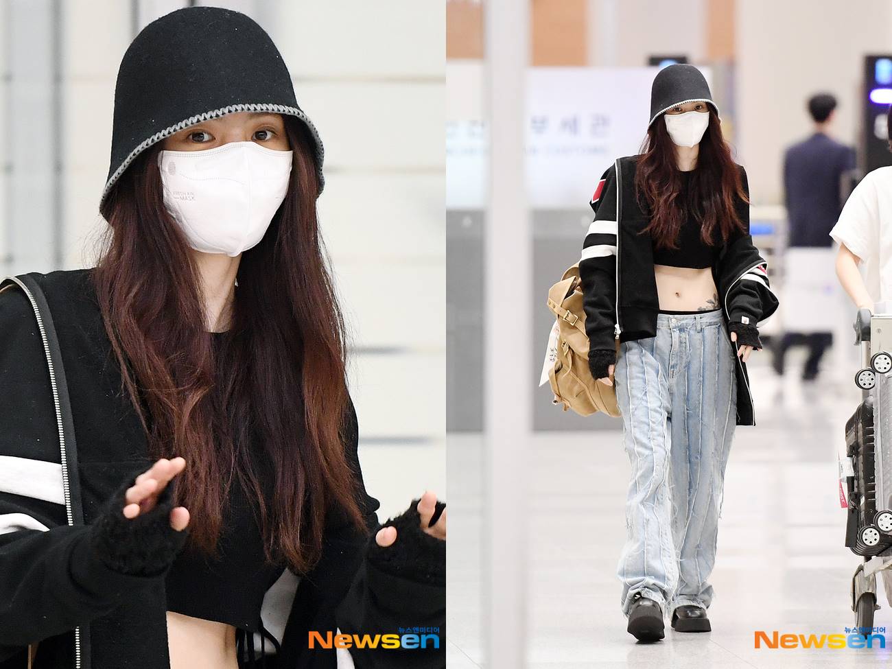 Han So Hee kembali menunjukkan tato di pinggangnya