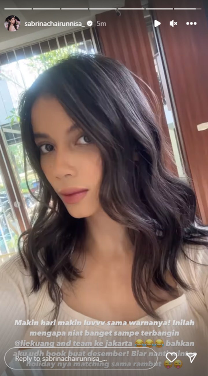 Sabrina Chairunnisa Rela Rogoh Kocek Seharga Motor Cuma Buat Warnai Rambut