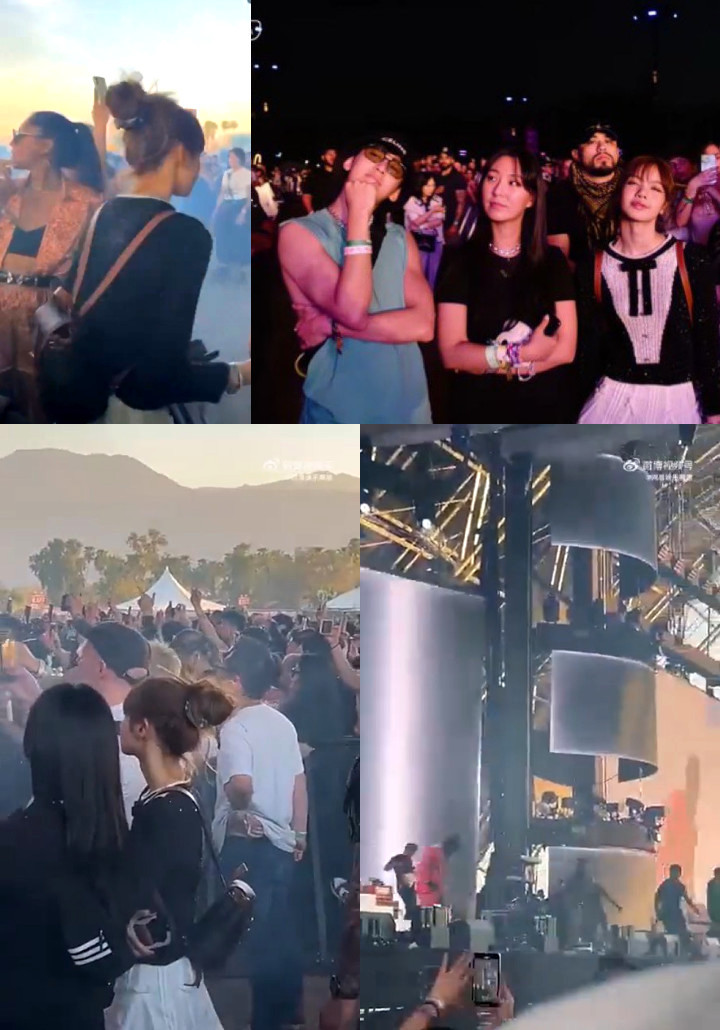 Lisa BLACKPINK Asyik Nonton Jackson Wang GOT7 di Coachela, Ternyata Ditemani Cowok
