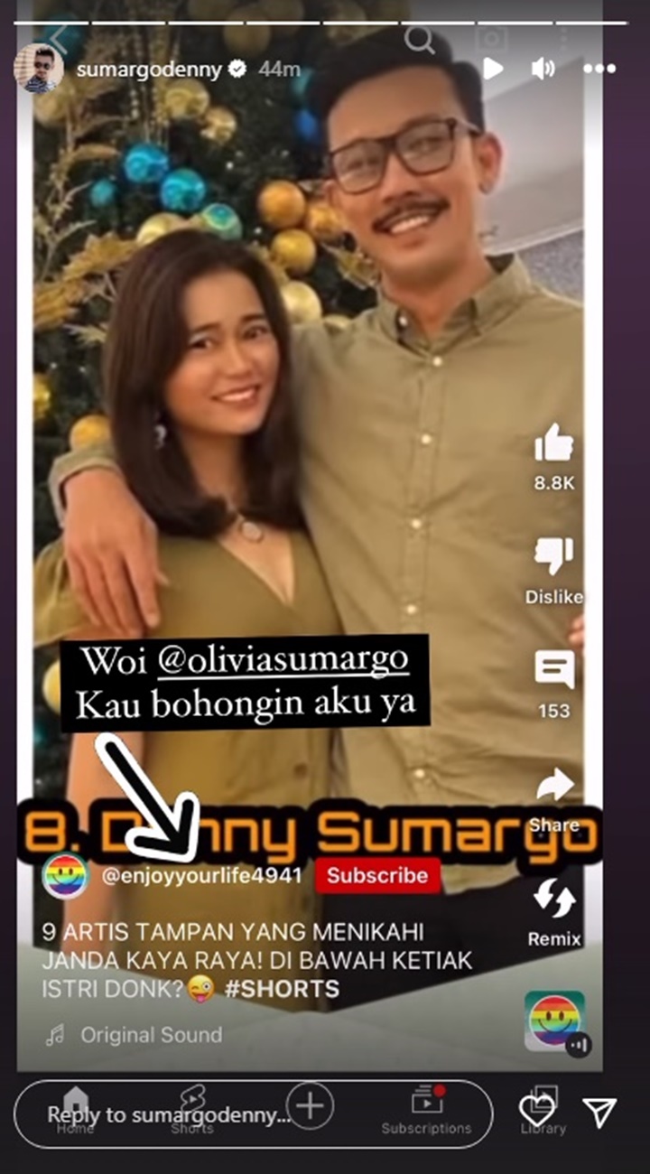 Bikin Syok, Istri Denny Sumargo Mendadak Dikabarkan Sudah Pernah Menikah