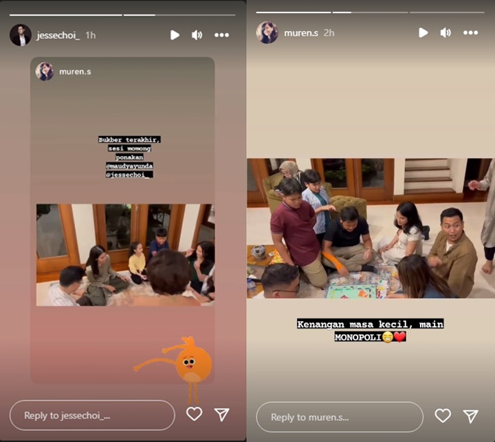 Bukber Bareng Keluarga Maudy Ayunda, Jesse Choi Telaten Ikut Momong Ponakan Istri