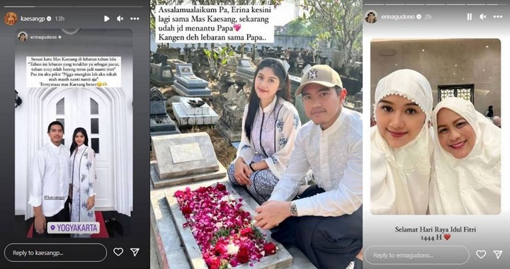 Kaesang Pangarep dan Erina Gudono Lebaran Pertama Jadi Suami Istri