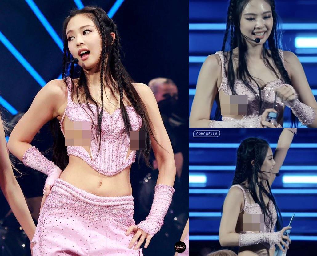 Jennie BLACKPINK tampil dengan outfit underboobs di Coachella pekan kedua