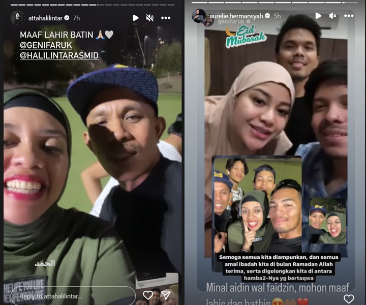 Gen Halilintar Lebaran di Dubai, Atta-Aurel Silaturahmi Via Video Call Gen Halilintar Lebaran di Dubai, Atta-Aurel Silaturahmi Via Video Call