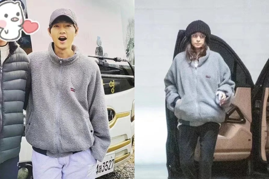 Makin Kelihatan Bucin, Song Joong Ki Pakai Baju Couple Bareng Istri