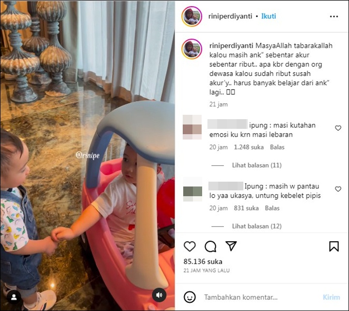 Gading Marten Pamer Gadis Tercantik, Rayyanza Sabar Saat Didorong Putra Zaskia Sungkar-Topik Pagi