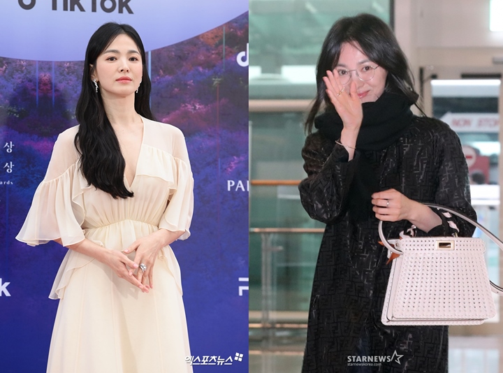 OTW Luar Negeri, Song Hye Kyo Muncul Beda Drastis Usai Menang Best Actress