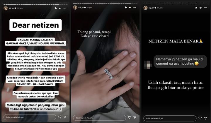 Nyesek, Fuji An Curhat Capek Diatur Bak Boneka