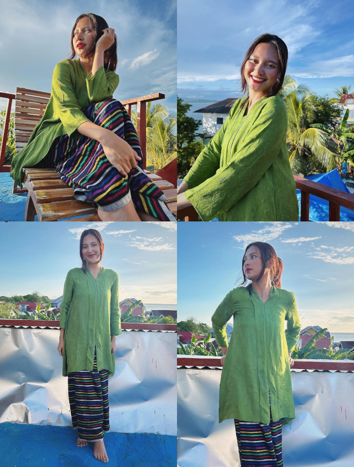Pesona Kenakan Baju Khas Tomia Wakatobi