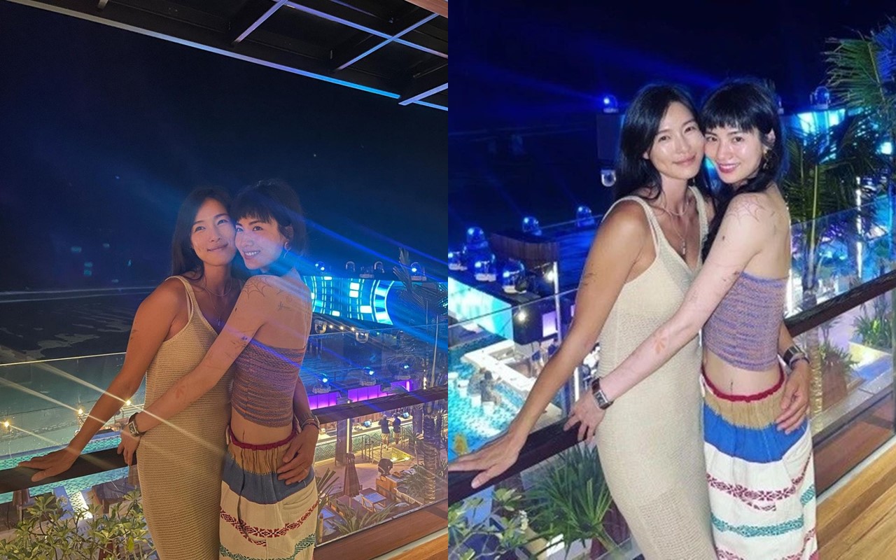 PNikmati Pulai Dewwata Di Malam Hari, Nana Reuni Bareng Leader After School Kahi di Bali