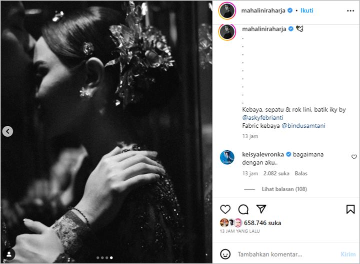 Mahalini Akhirnya Rilis Momen Lamaran, Komentar Beda Keisya Levronka Diserbu
