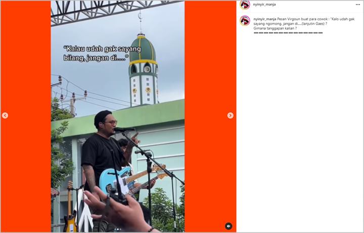 Virgoun Lantang Beri Wejangan Soal Rasa Sayang Malah Disambut Ketus