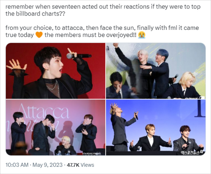 SEVENTEEN Dominasi Billboard, Latihan Reaksi Sejak Era Sebelum \'FML\' Disorot