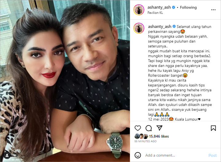 Rayakan Anniv dengan Anang Hermansyah, Ashanty Justru Ngeri Kasih Tips Langgeng