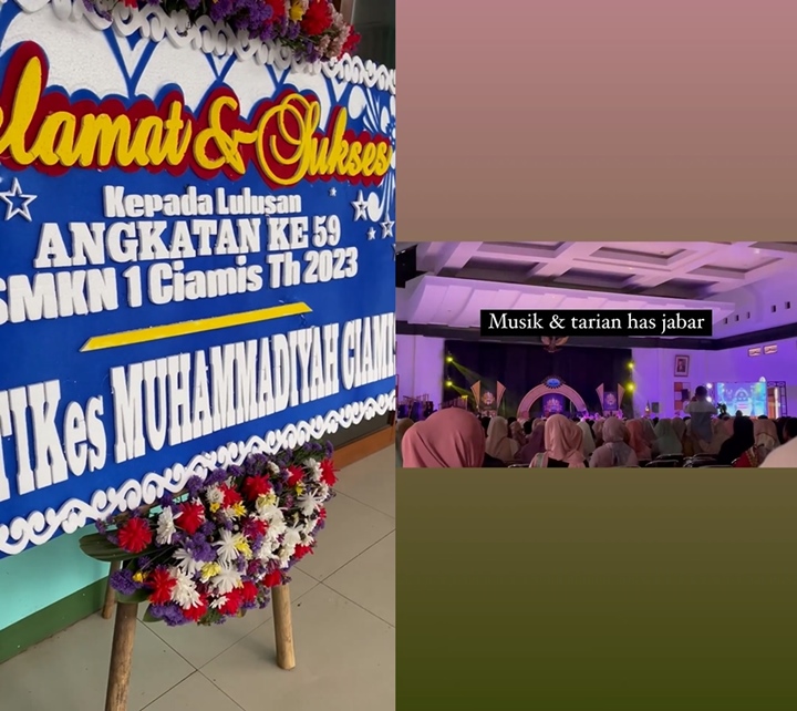 Hadiri Wisuda SMK 