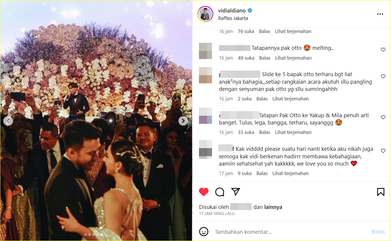 Cara mertua memperhatikan Jessica Mila dan Yakub Hasibuan dansa