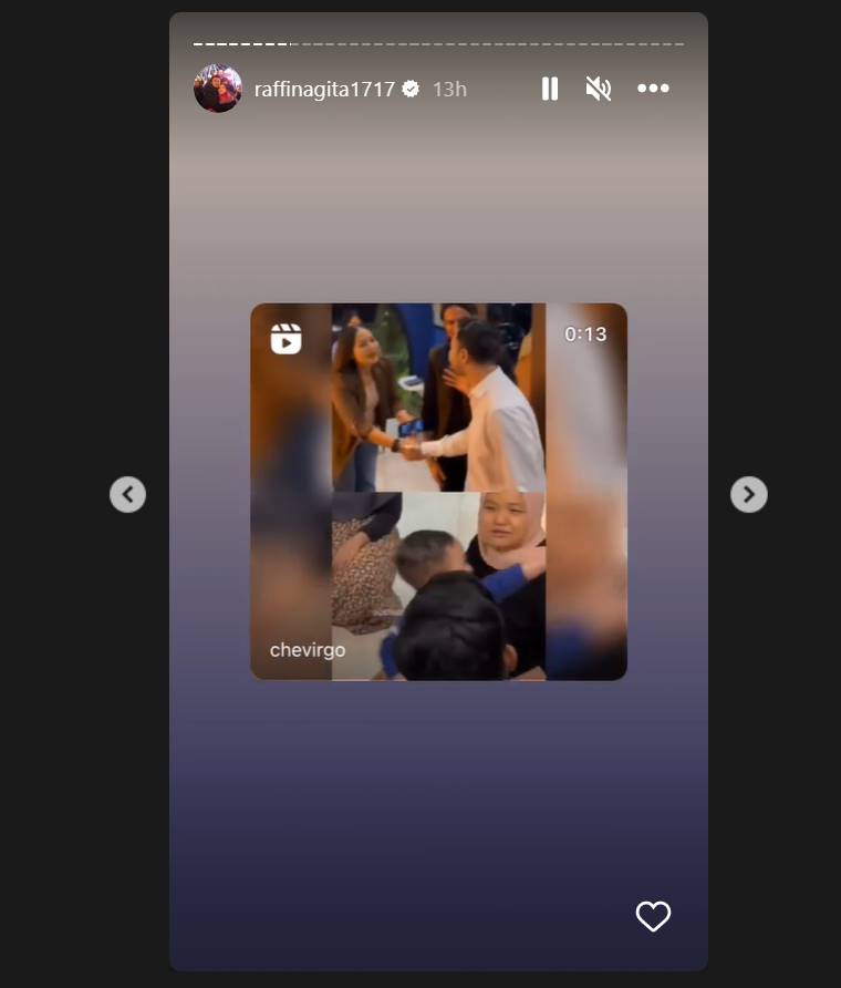Raffi Ahmad menyoroti video perbandingannya dan Rayyanza Cipung