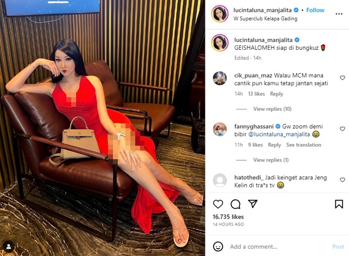 Lucinta Luna Cosplay Jadi Geisha, Makeup Hingga Busana Kekinian Bikin Salfok