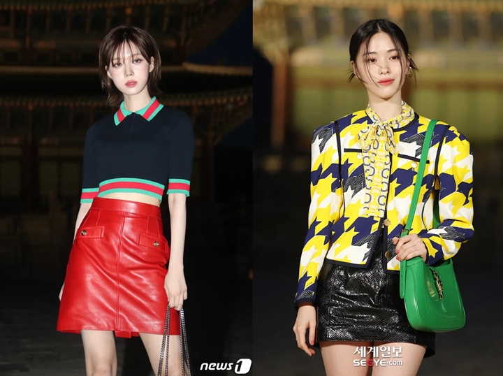 Style Winter aespa & Ryujin ITZY di Event Gucci Ramai Dibandingkan