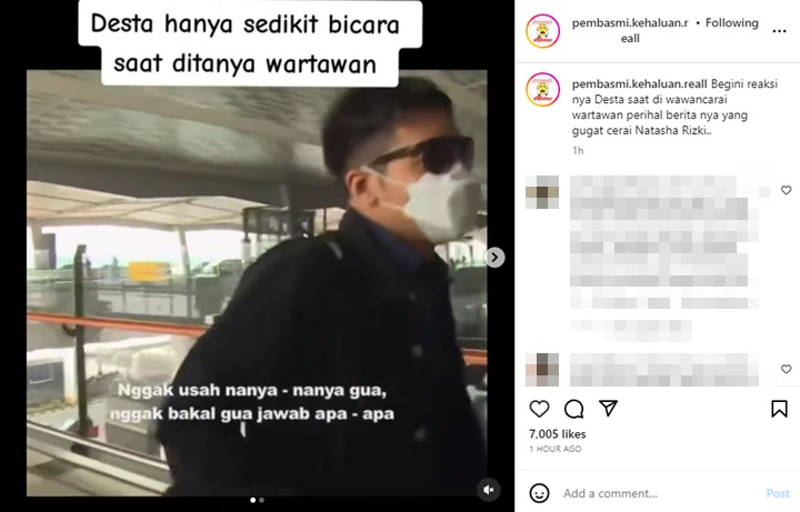Desta Akhirnya Muncul dan Bicara Soal Kabar Perceraian, Sikap Dinilai Ketus