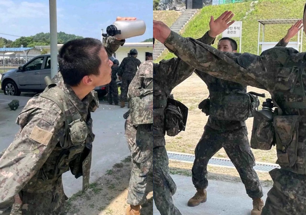 Ekspresi Lucu J-Hope BTS Latihan Lempar Granat di Militer Tuai Sorotan