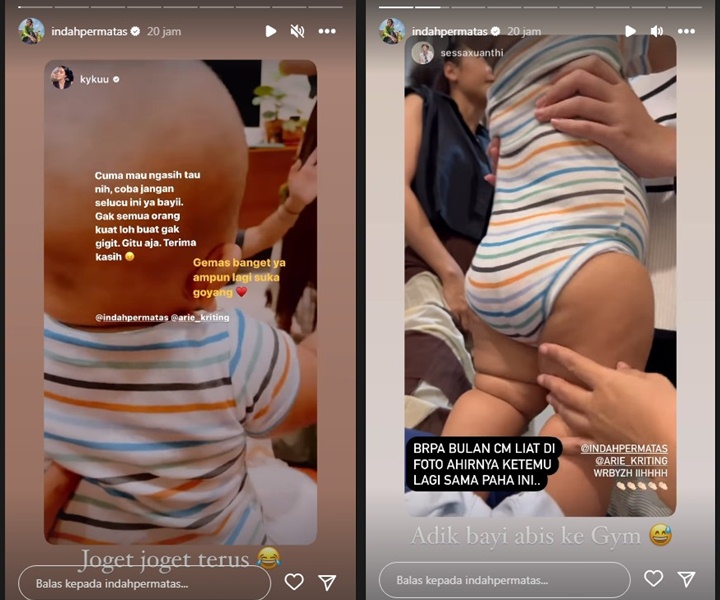 Kelucuan Anak Indah Permatasari Bikin Banyak Orang Jatuh Cinta