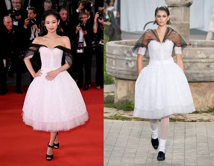 Gaun Princess Jennie BLACKPINK di Cannes 2023 Ditata Lebih Terbuka Dari Model Asli