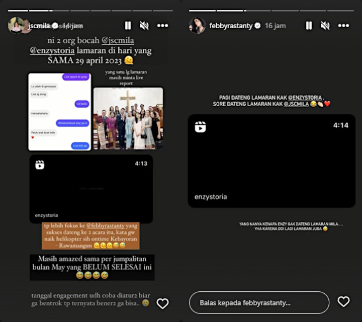 Febby Rastanty Hadiri Lamaran Jessica Mila-Enzy Storia, Pacar Rachel Vennya Dipuji Sabar-Topik Pagi