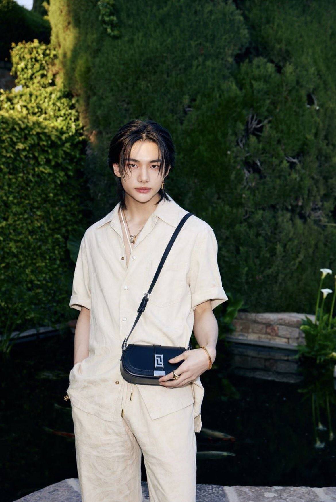 visual Hyunjin Stray Kids di Cannes
