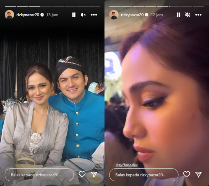 Syifa Hadju dan Rizky Nazar Kondangan Bareng, Momen Dengar Lagu \'Teman Hidup\' Bikin Baper