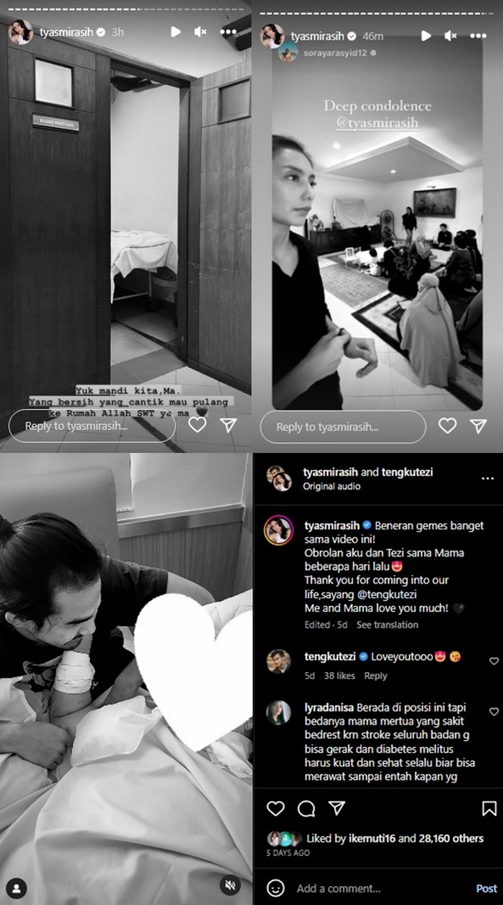 Ibunda Tyas Mirasih Meninggal Dunia
