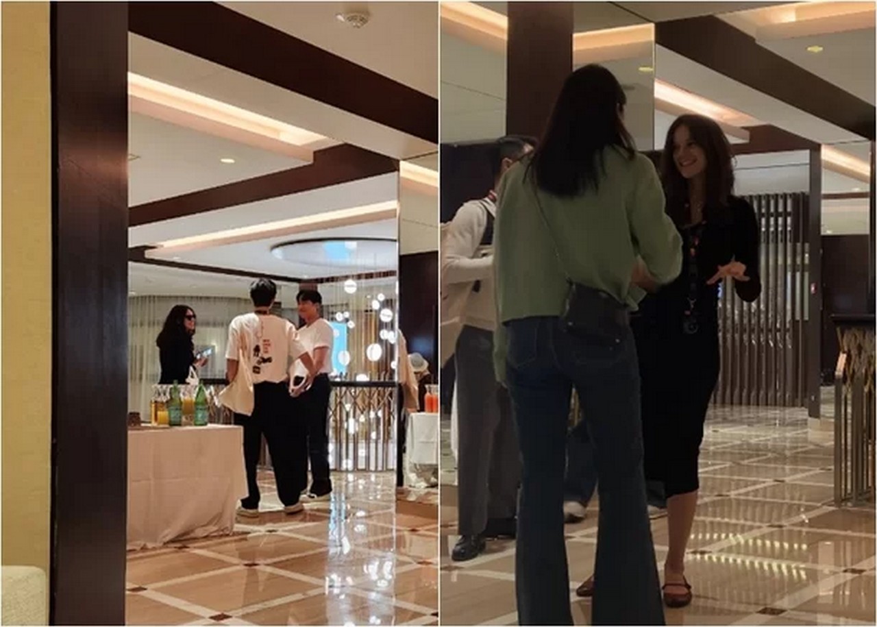 Berbalut Busana Hitam, Katy Terlihat Di Cannes Siap Temani Song Joong Ki Di Red Carpet